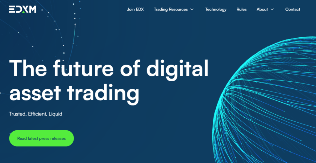 EDX Markets Homepage