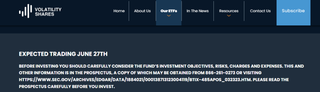 Bitcoin Futures ETF