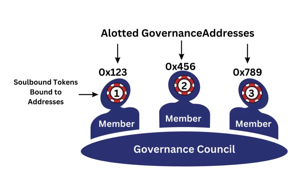 Soulbound Tokens in Governance that can be used in Proof-of-Authority Consensus Mechanism