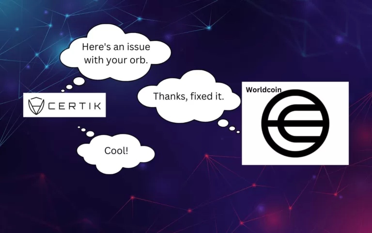 Certik on Worldcoin Orb Operator Issue